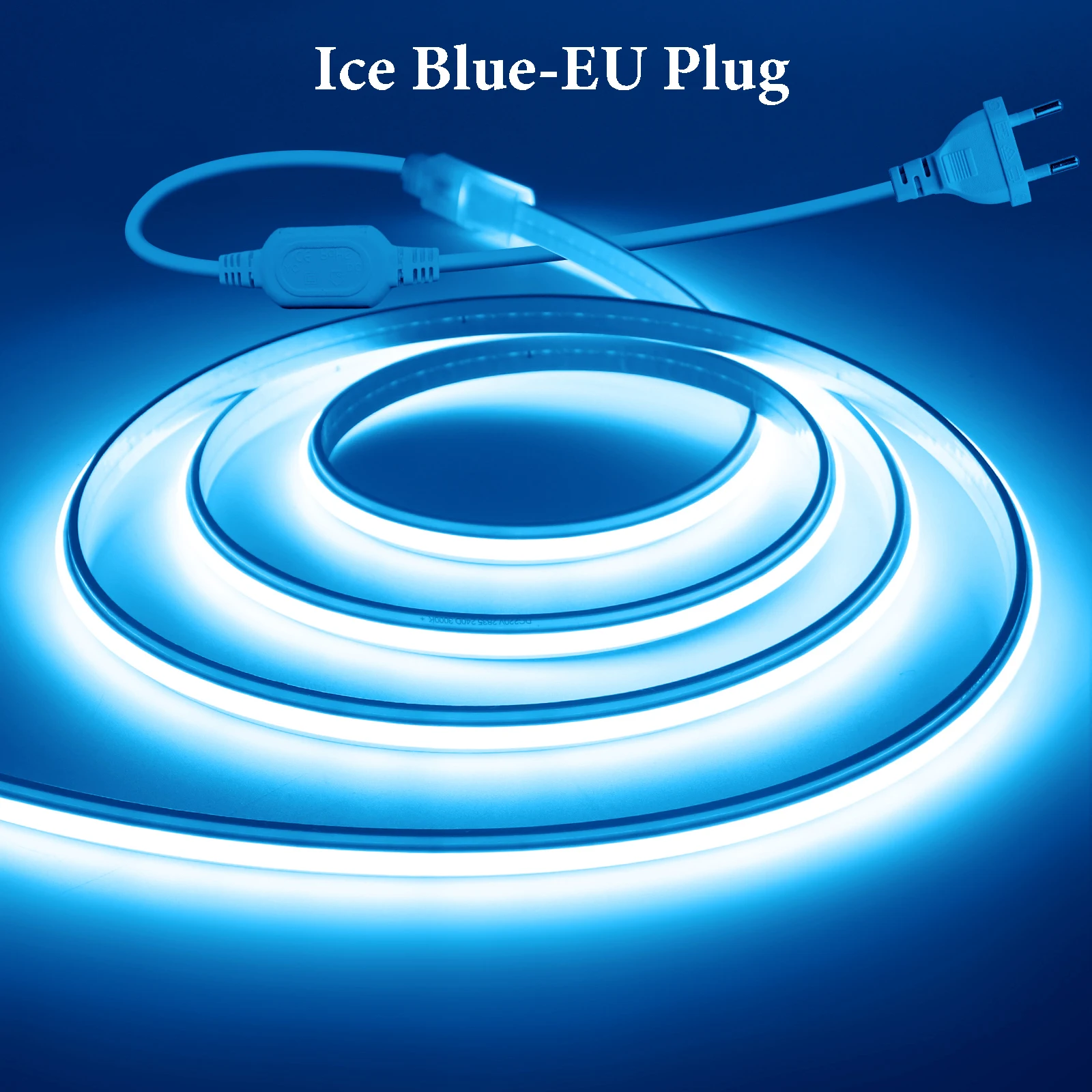 220V COB Led Strip 240LEDs/m High Brightness LED Neon Rope Light Flexible Tape Ribbon 9 Colors for Room Kitchen Outdoor Lighting