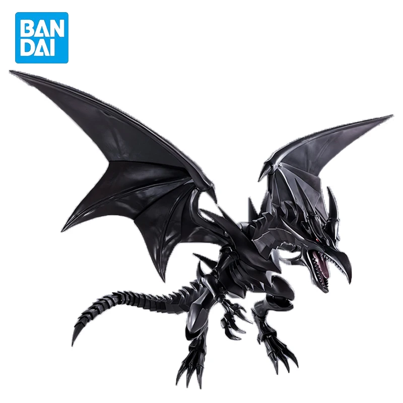 In Stock Genuine Original BANDAI S.H.MonsterArts Red-Eyes Black Dragon Official Card Game Action Anime Figure Model Dolls Gifts