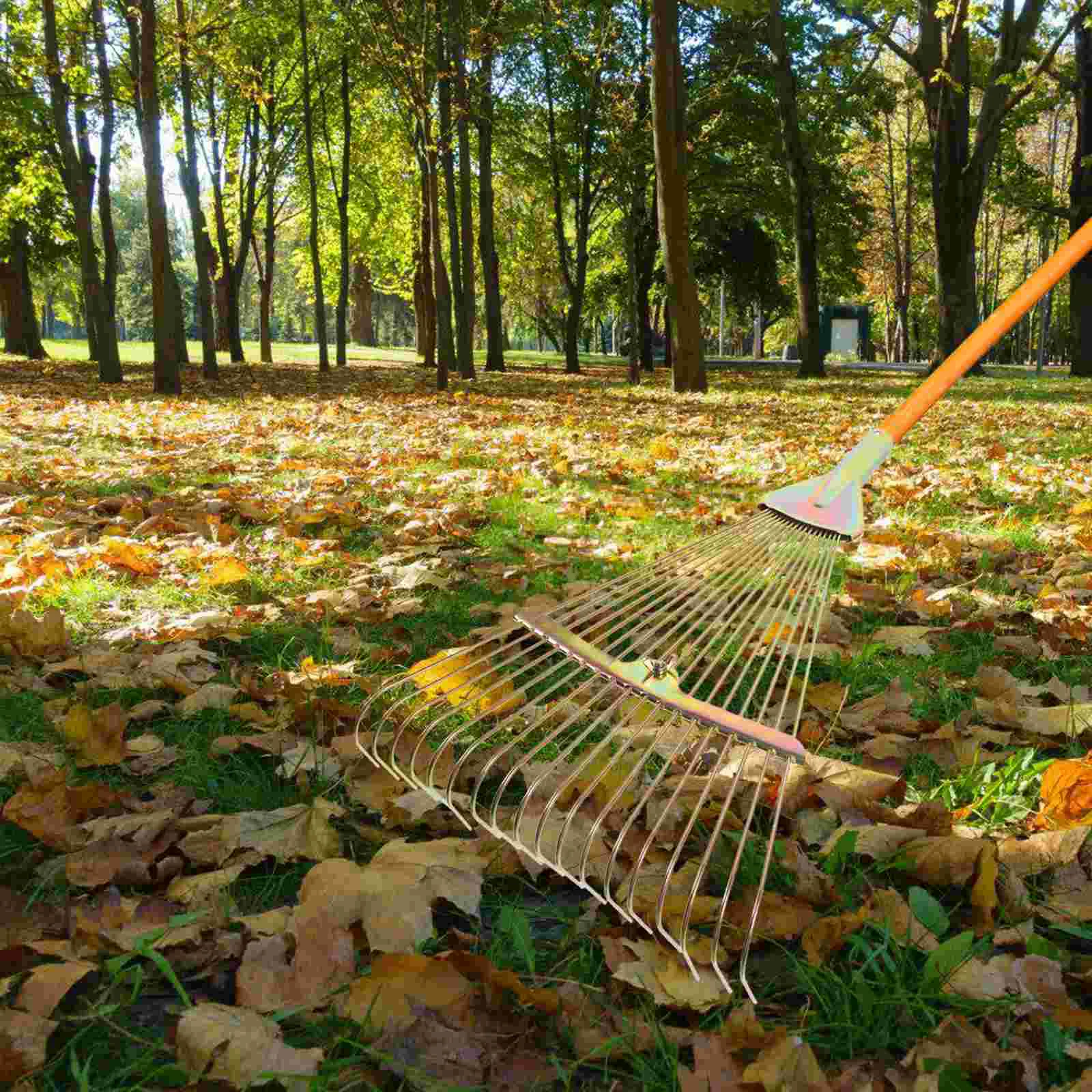 

Grass Rake Rakes for Lawns Heavy Duty Leaf Artificial Gardening Steel Wire Leaves Pine Needle