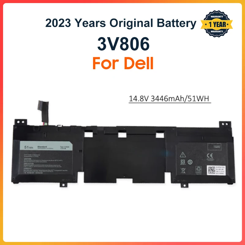 3V806 N1WM4 Battery For Dell Alienware 13 R2 Series ALW13ED-2708 ALW13ED-2608 ALW13ED-1508 62N2T 2P9KD 51WH 62WH