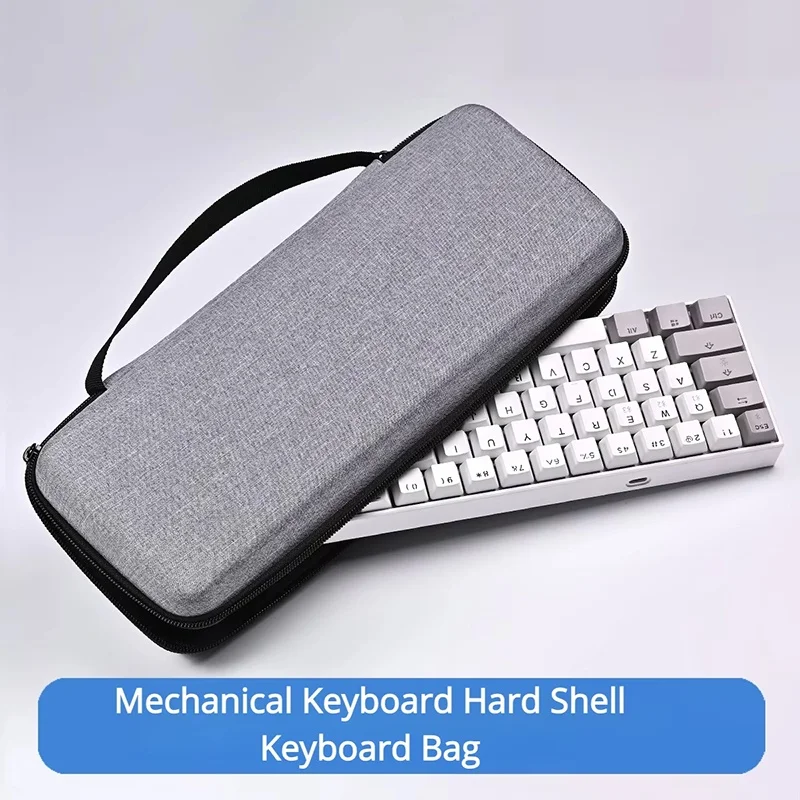 Mechanical Keyboard Water-Resistant Storage Bag EVA Dustproof Protective Case For 61 Key 87 Key 104 Key Full Size Travel Pouch