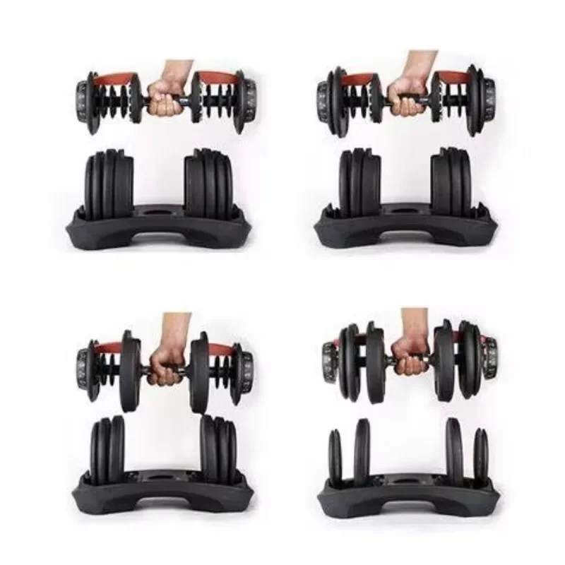 Fitness 52.5lb 90lb Gym Equipment Set 24kg 40kg Weights Gym Equipment Fitness Adjustable Dumbbell Set