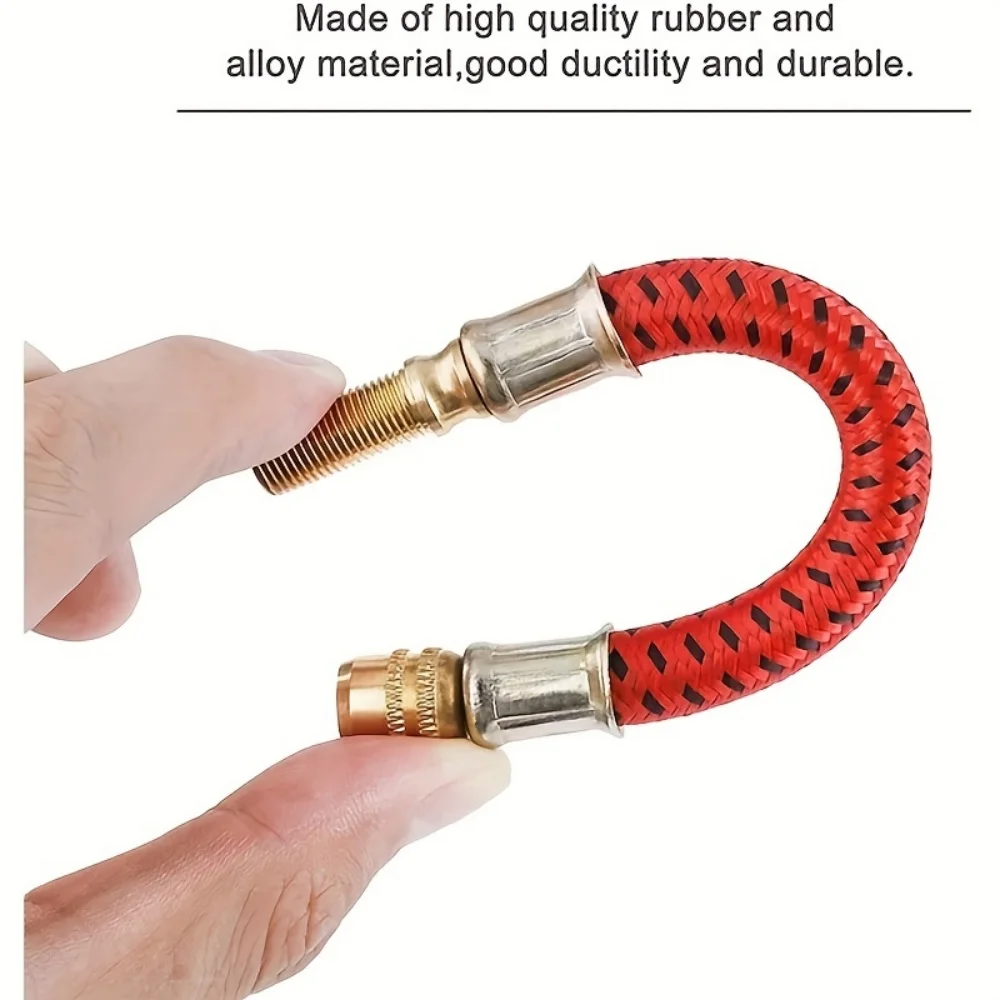 1 Practical Electric Scooter Tire Inflation Extension Tube, Inflatable Auxiliary Inflation Extension Nozzle Accessory