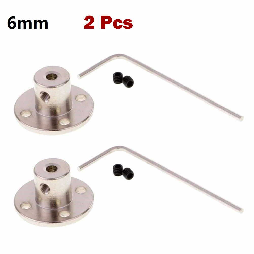 2Pcs Rigid Flange Coupling 3mm 3.17mm 4mm 5mm 6mm Motor Guide Shaft Coupler Connector Shaft Bracket Motor Joint Connector