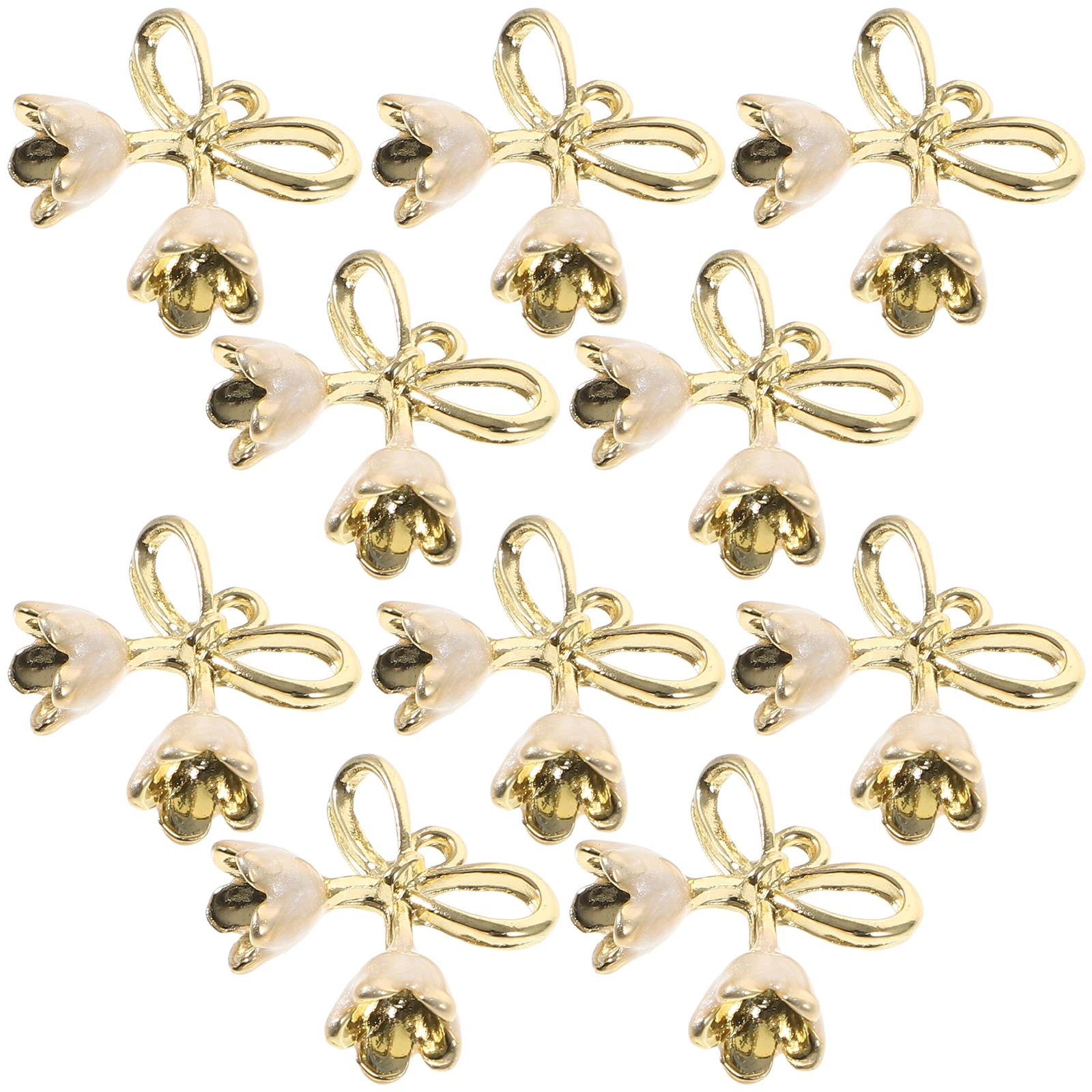 

10pcs Charms Jewelry Pendants Metal Small Necklace Making Accessories Pendant Crafts Earring Bracelet Keychain Diy Supplies
