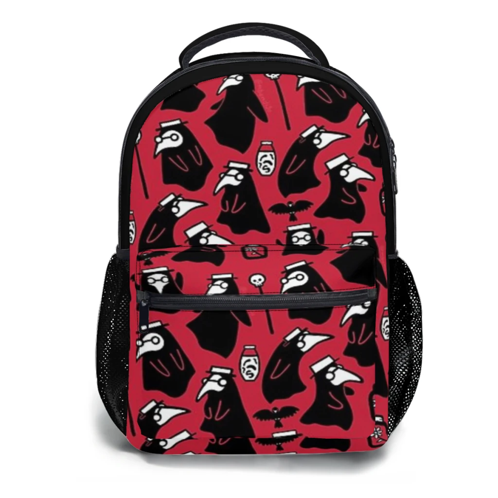 Pestdoktoren- 1725891691 . 3749008   Schultasche für Jungen, große Kapazität, Studentenrucksack, Cartoon-High-School-Studentenrucksack, 43,2 cm