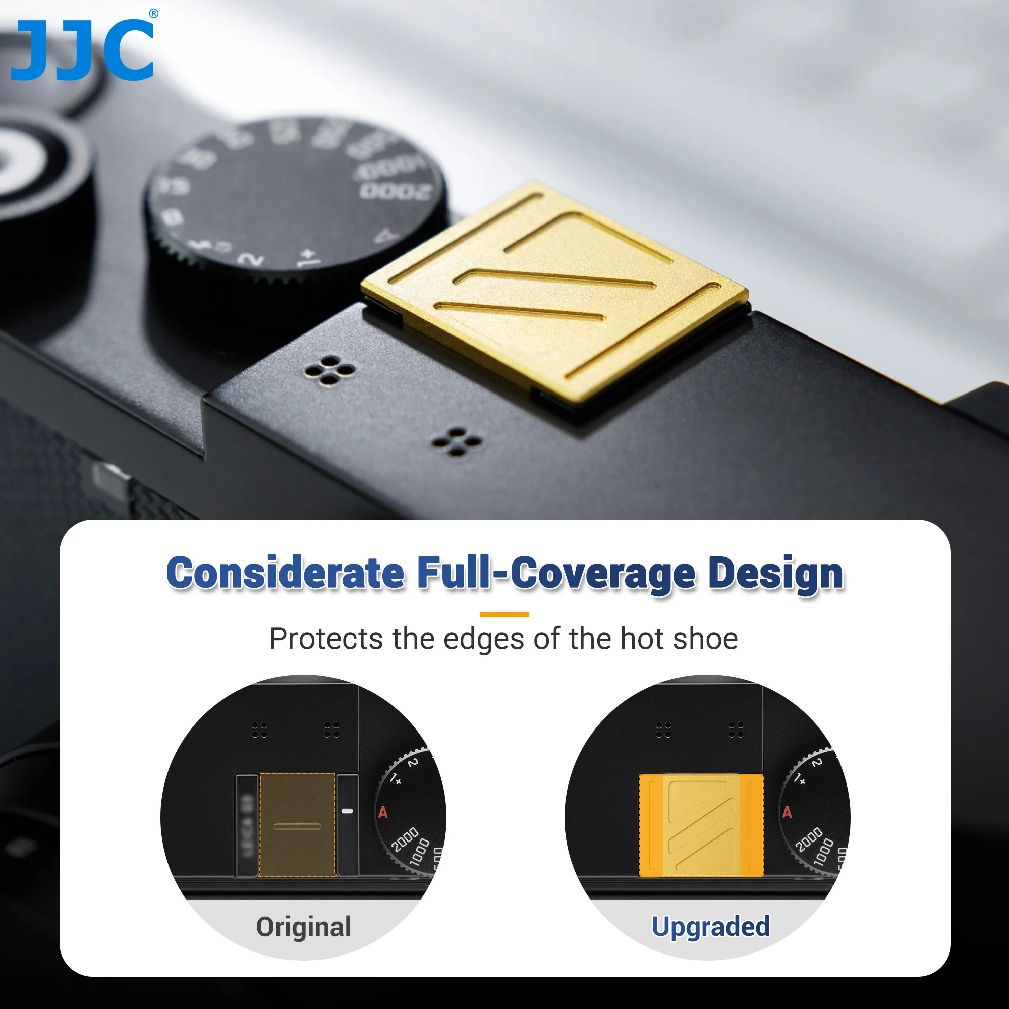 JJC Camera Flitsschoen Cover Beschermkap Voor Leica Q3 43, Volledige dekking Ontwerp Aluminium Luxe Flitsschoen Cover Rood