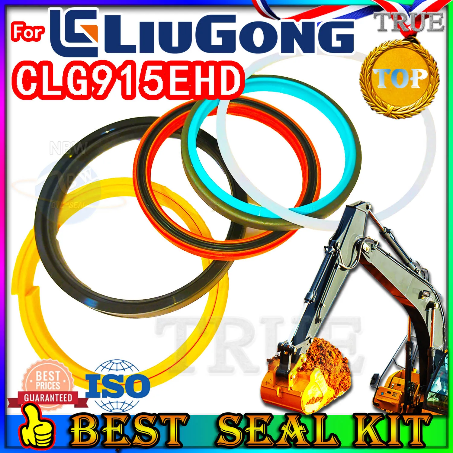 

For Liugong CLG915EHD Oil Seal Repair Kit Boom Arm Bucket Excavator Hydraulic Cylinder Set Pack Heavy Master Excavating Floating