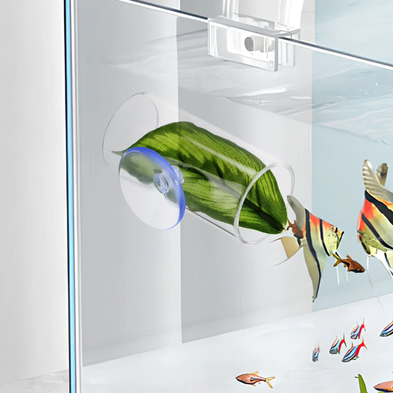 

2pcs Betta Resting Leaf Clear Acrylic Aquarium Tunnel Hideout For Small Fish Fish Tank Accessories Decorations