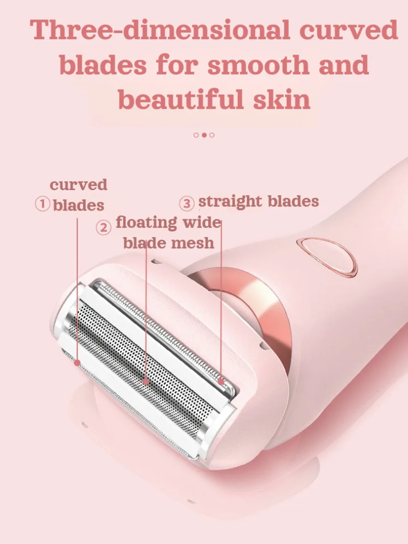 Women's Portable 3D Floating Knife Net Private Electric Shaver USB Charging Wet Dry Multifunctional Shaver