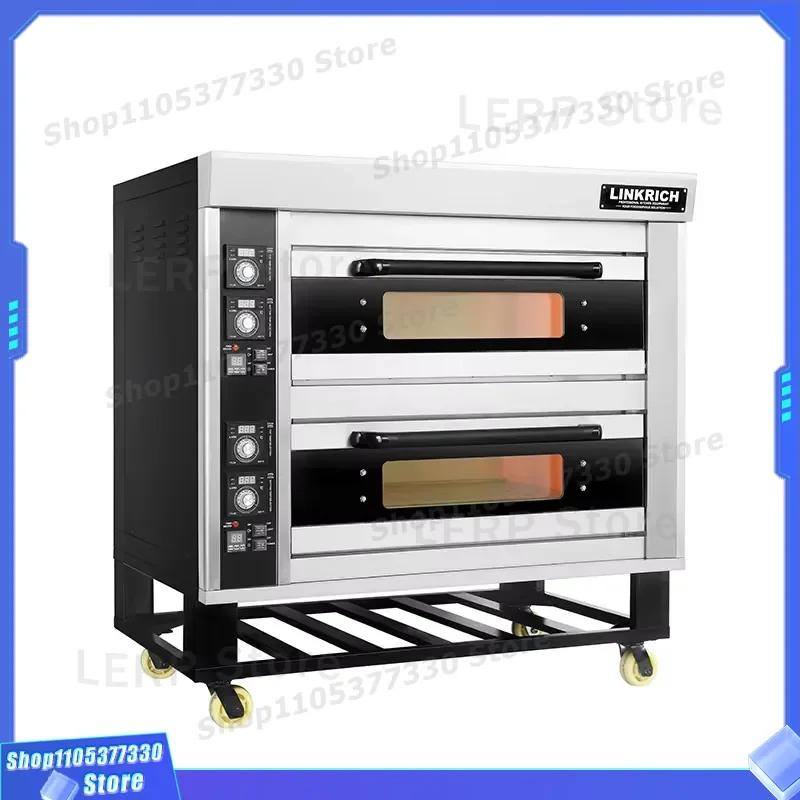Commercial Automatic Cake Baker Machine Two Layer Bread Toaster Electric Doughnut Maker for Bakery Shop Kitchen Equipment