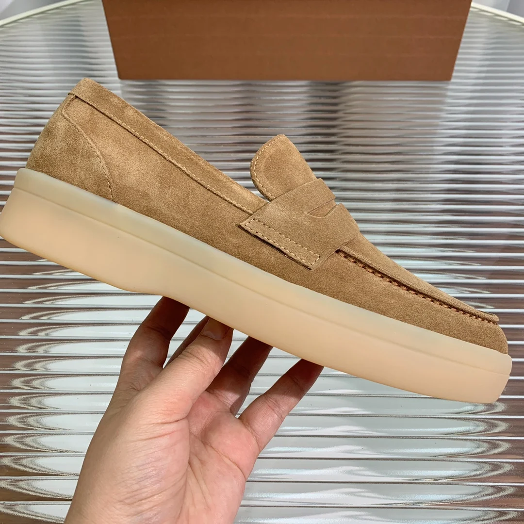حذاء لو فو الجديد 2025، طراز بسيط، مصنوع من قماش الكشمير مع بطانة من جلد الغنم ومساند للقدمين، مقاسات 35-41 #5