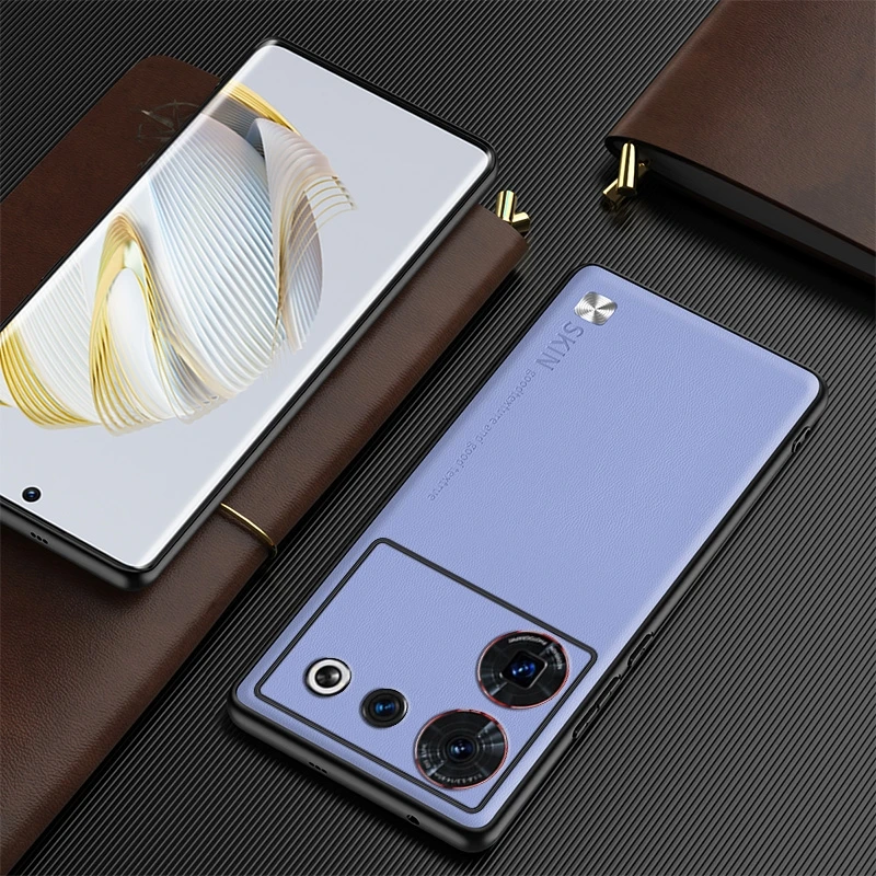 Cover For Nubia Z50 Ultra Case Luxury PU Leather Phone Case For ZTE Nubia Z50Ultra Stylish Shell Capa Silicone Shockproof Bumper