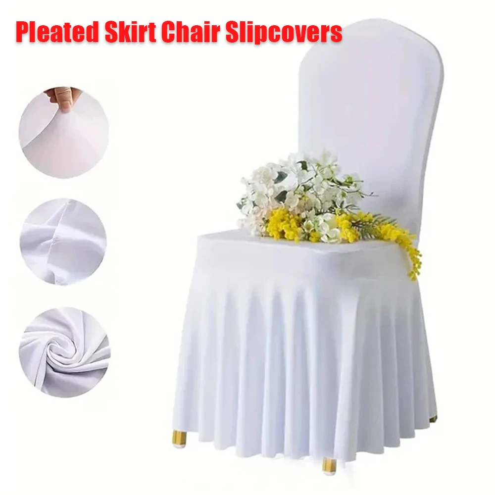 

Modern Simple Solid Color Full Cover Universal Chair Cover for Hotel Wedding Birthday Party Events Dining Seat Decoration 의자 커버