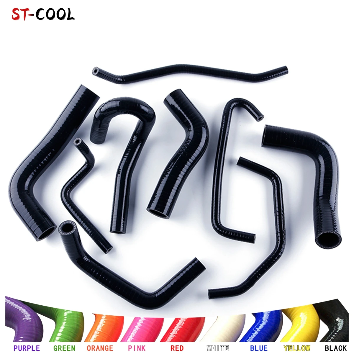 For 1993-1997 Mazda MX5 MX-5 Miata MK1 NA 1.8 NA8C 1994 1995 1996 1998 Coolant & Heater Radiator Hoses Kit Silicone Tubes 9Pcs