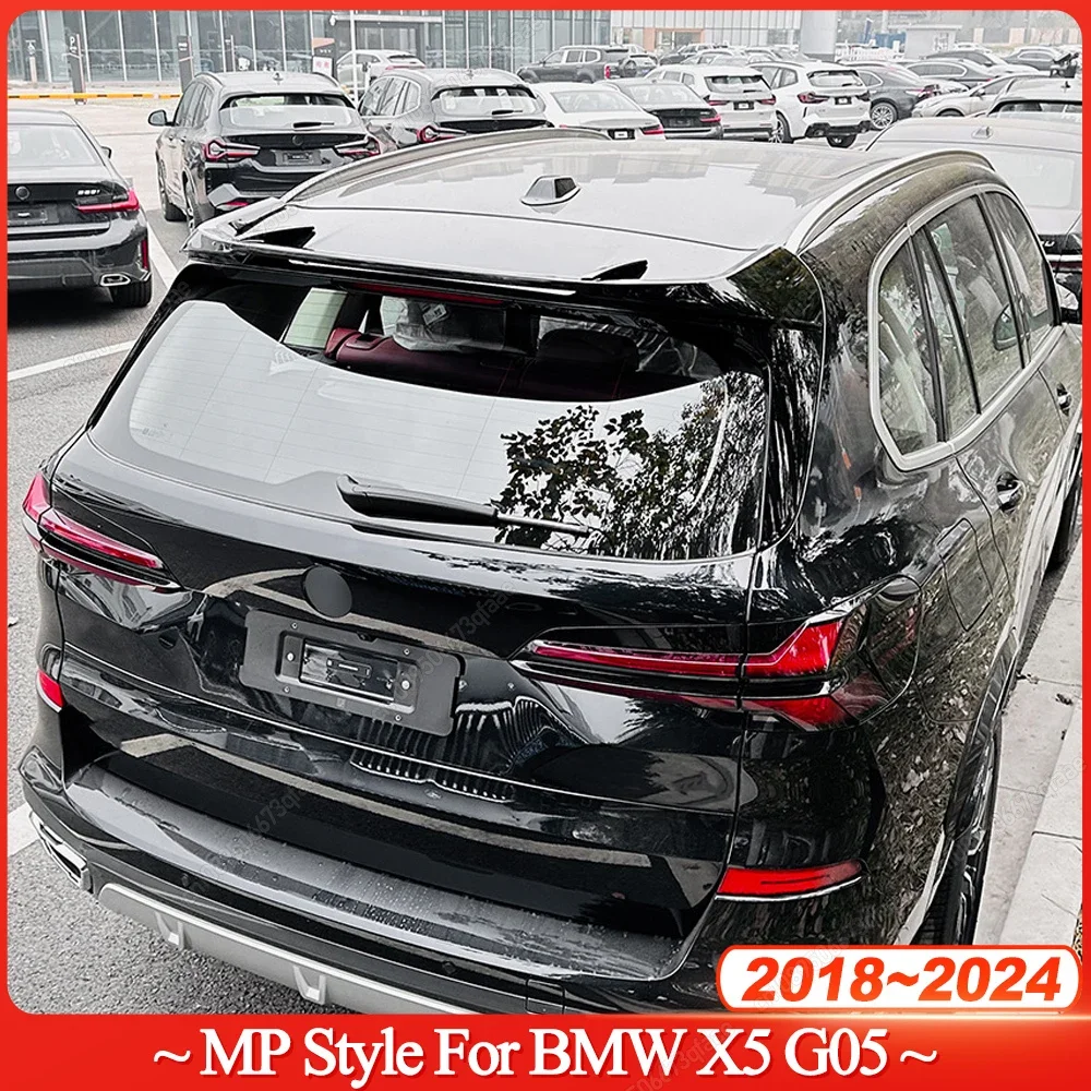 

MP Style Автомобильный задний спойлер на крышу, крыло, губа для BMW X5 G05 30d 40d 40i 45e M50i M50d 2018-2024, глянцевый черный Bodykits, тюнинг из АБС-пластика