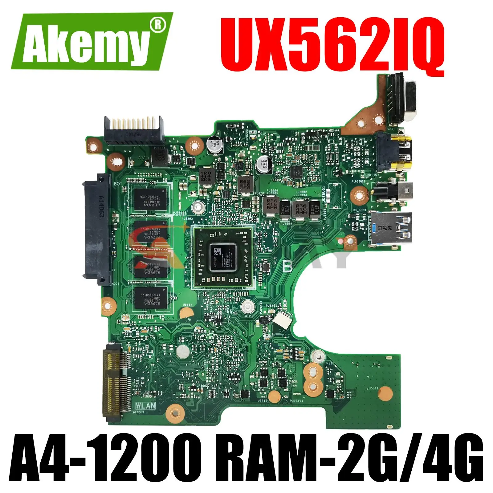 

X102BA Notebook Mainboard For ASUS F102B F102BA X102B Laptop Motherboard With A4-1200 CPU 2GB 4GB-RAM 100% test OK