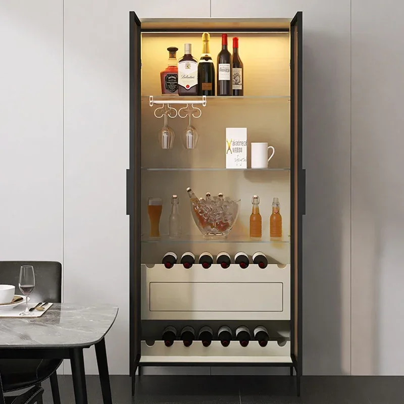 Showcases Kitchen Cabinets Corner Cabinet Whiskey Liquor Display Shelf Coffee Bar Wine Refrigerator  Accessories