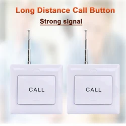 Long Range Wireless Paging System Nurse Alarm Call Button Transmitter Hospital Equipment For Restaurant Clinic