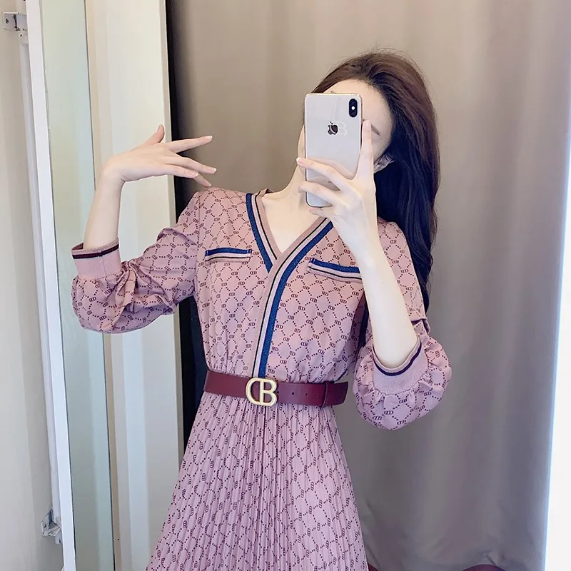 Faionable Little Bla Dr Spring Autumn New Design Luxury Personali Gored Skirt High Waist A-Line Polyester Fiber Long...