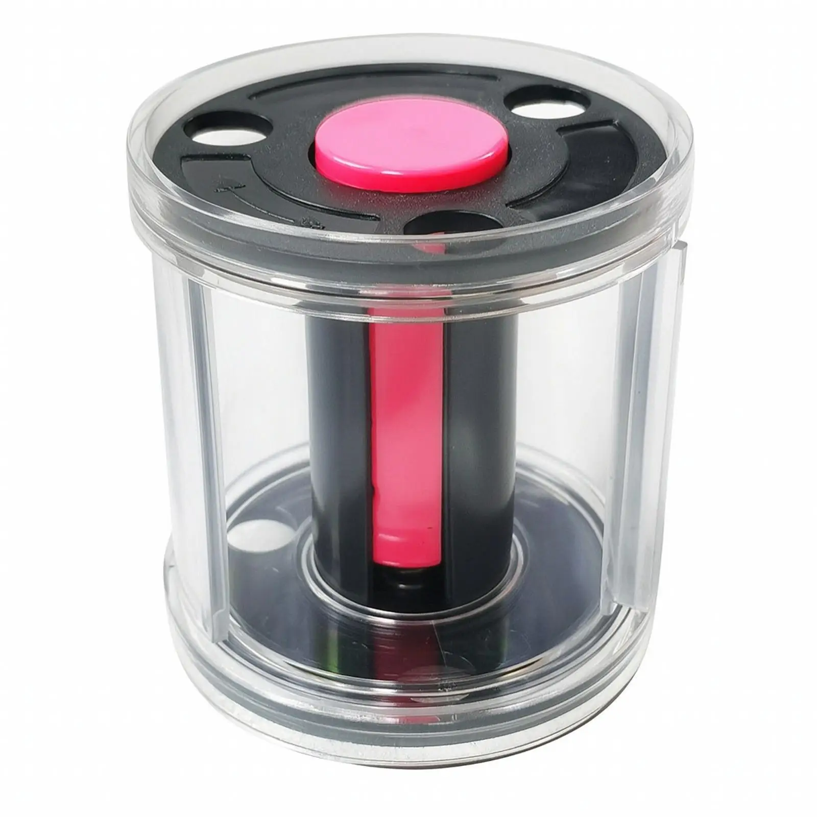Ribbon Storage Box with Spindle for Gymnastics Training Transparent Organizer Case Dustproof Travel Holder