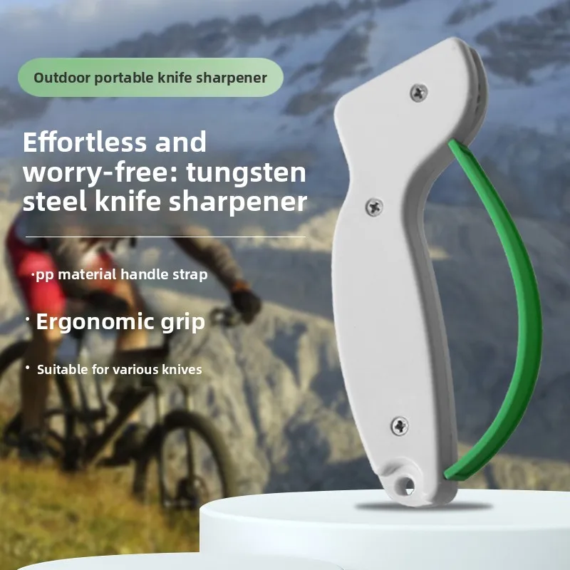 

Household handheld knife sharpener, multi-functional outdoor knife sharpening tool, 2-piece set