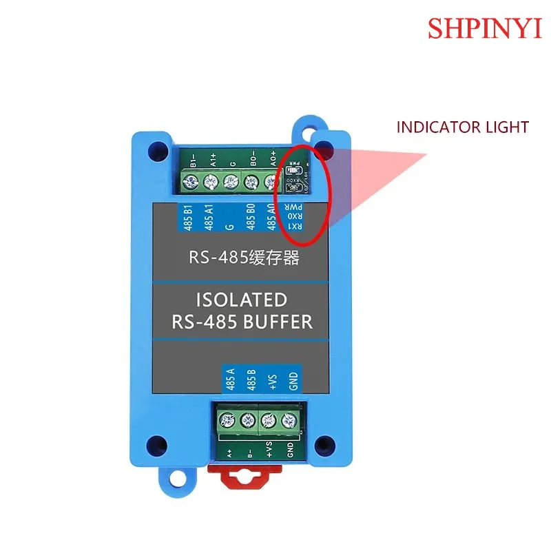 Rs-485 Buffer with Two masters and one slave cached isolation relay