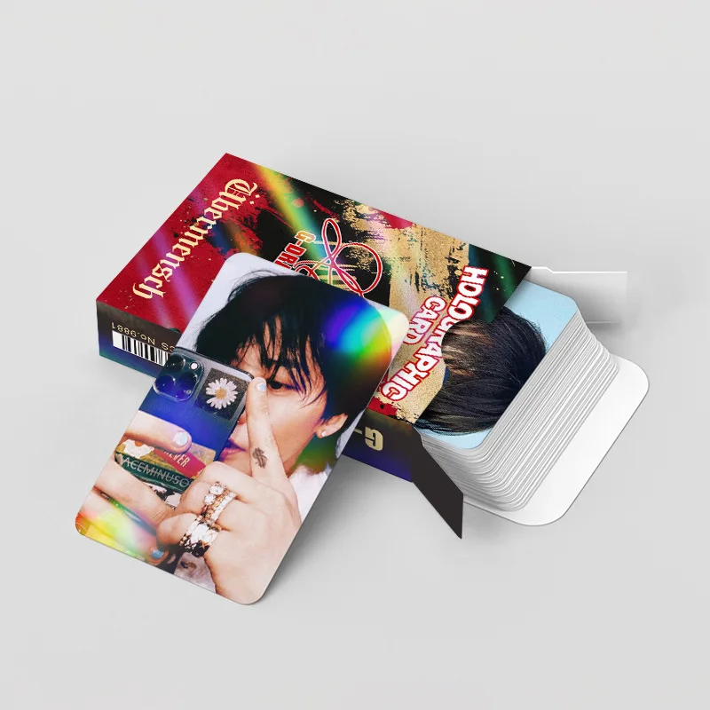 BIGBANG G-Dragon 124pcs Fan-Made Laser Shiny Mini Cards K-pop Limited Edition Merch
