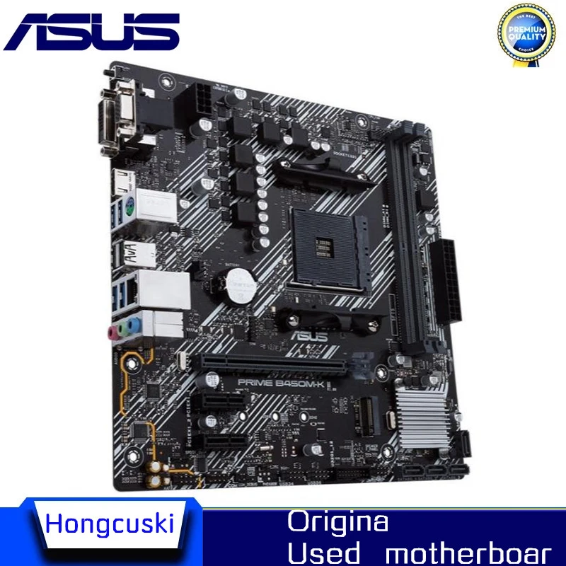 For ASUS PRIME B450M-K II b450m Used original motherboard Socket AM4 DDR4 B450 128gb Desktop Motherboard