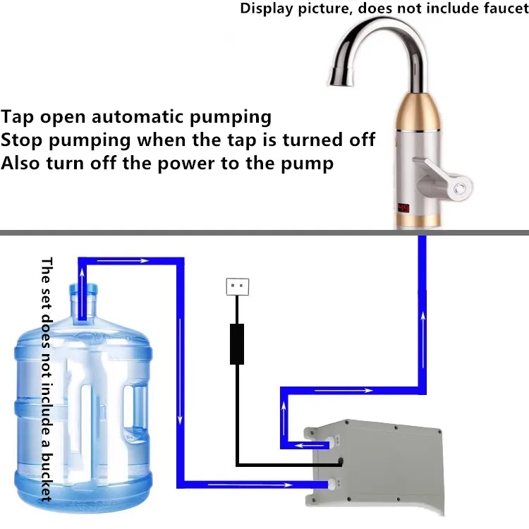 Barreled water pumper kitchen pump Ice machine faucet 2.5L/min