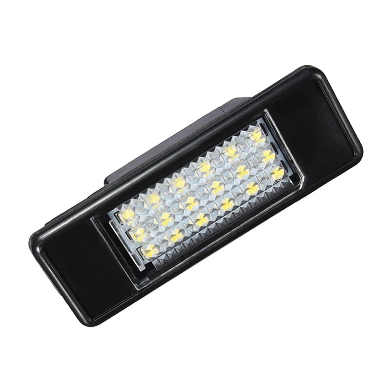 2PCS Car License Plate Light 18LED Bright White Light Is Suitable For Dongfeng Peugeot Citroen LED License Plate Light 3528 Wick