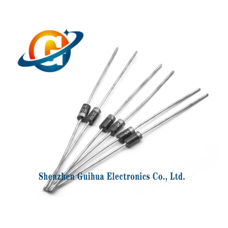 100pcs new inline rectifier diode 1N4005 1A/600V DO-41