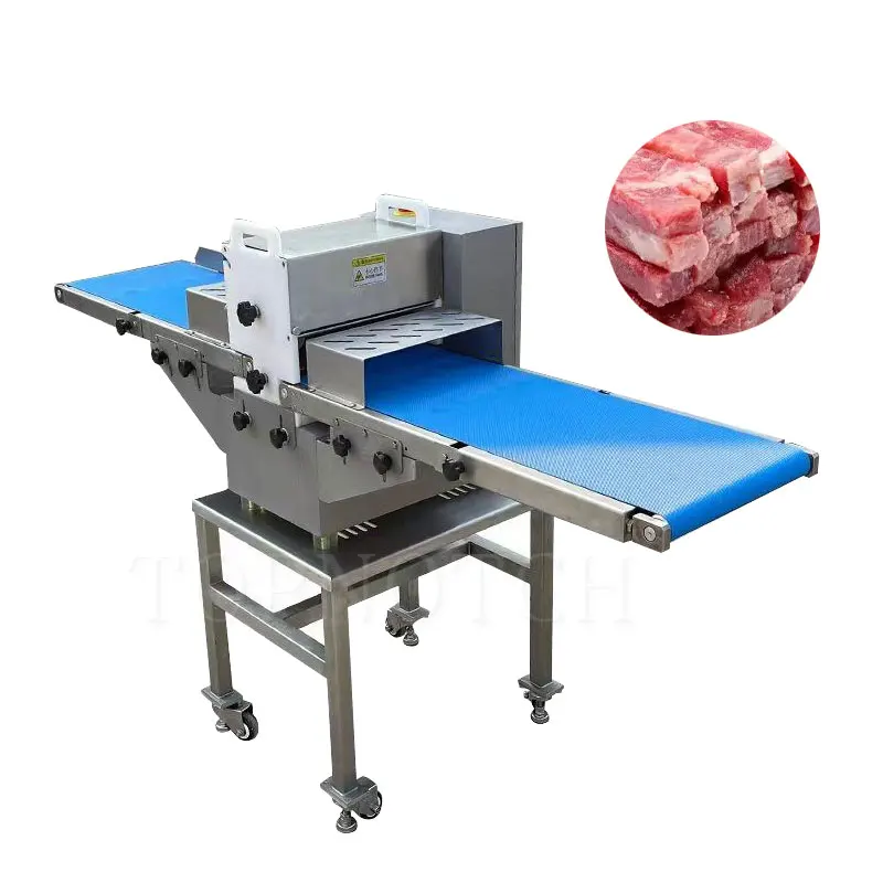 220V Kommerzielle Frischfleischschneidemaschine Würfelschneider Fleischwürfel Würfelschneidemaschine