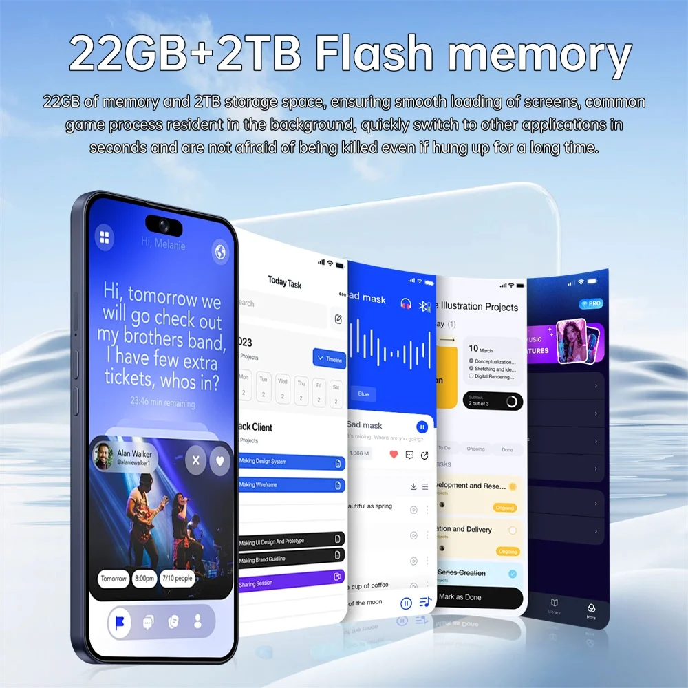 K-Touch M17 Pro Max Mobiltelefone Smartphone 7,3 Zoll Android 15 Globale Version Handy 16+48MP Kamera 5G Dual-SIM Dual-Standby 7800mAh Globale Version Mobiltelefone – Detail 9