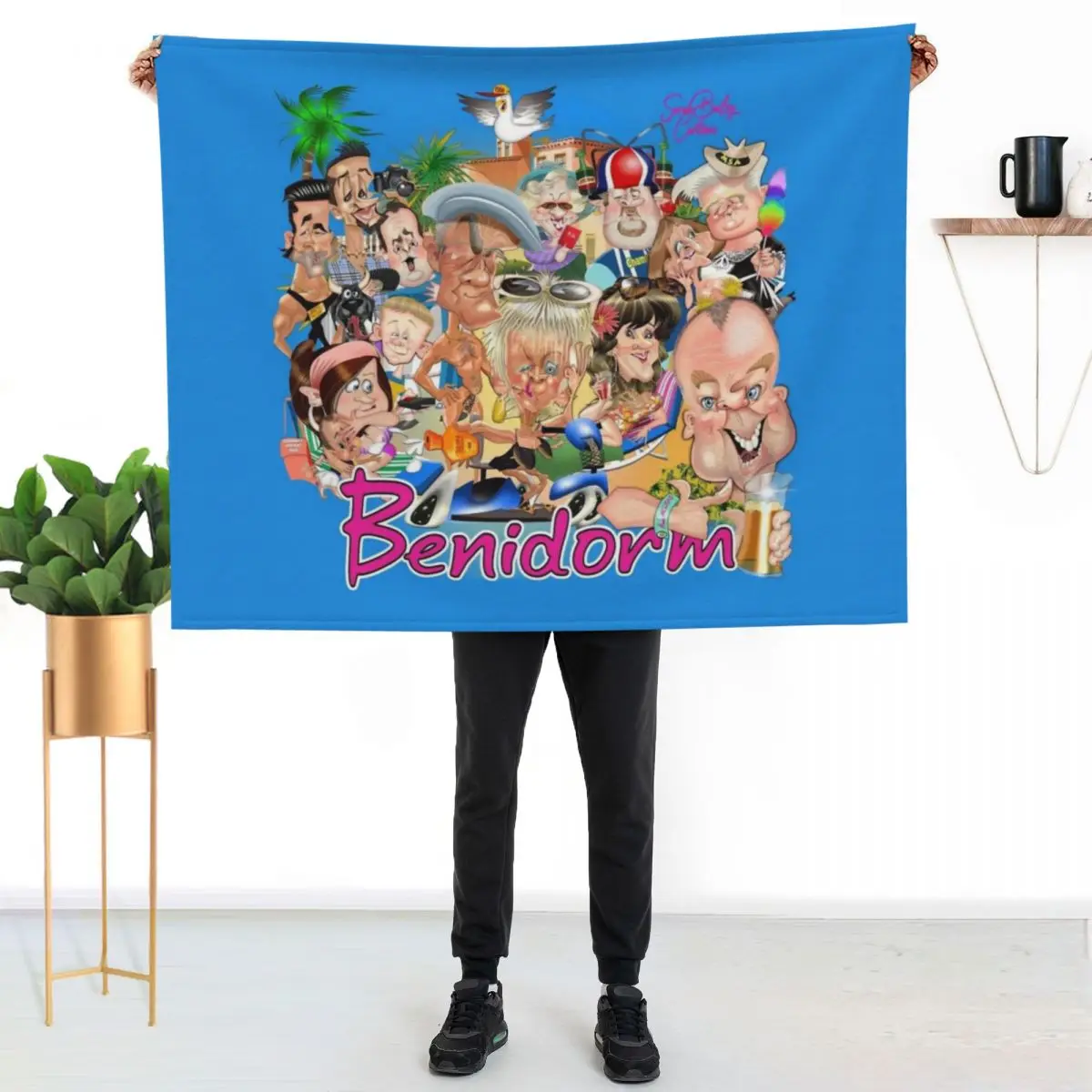 

Benidorm! Throw Blanket Warm Comfortable Blanket for Office Napping