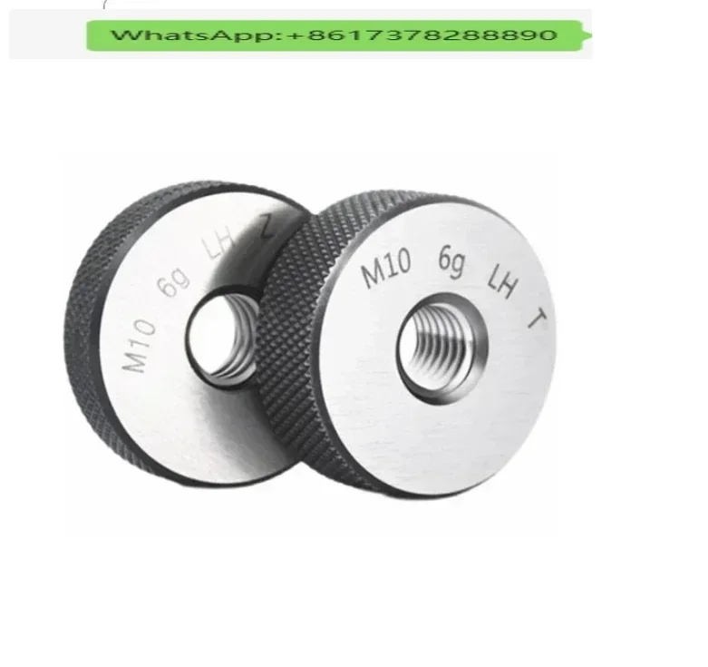 M3 M4 M5 M6 M8 M10 M12 M16 M20 6G LH Metric Ring Gauge GO And NO GO Left Hand Thread Gage Support Customized