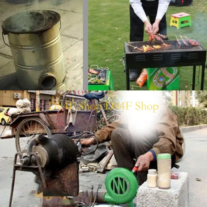 

D84F Ручной вентилятор Воздуходувка Гриль Пикник Кемпинг Плита Аксессуары Инструмент для барбекю