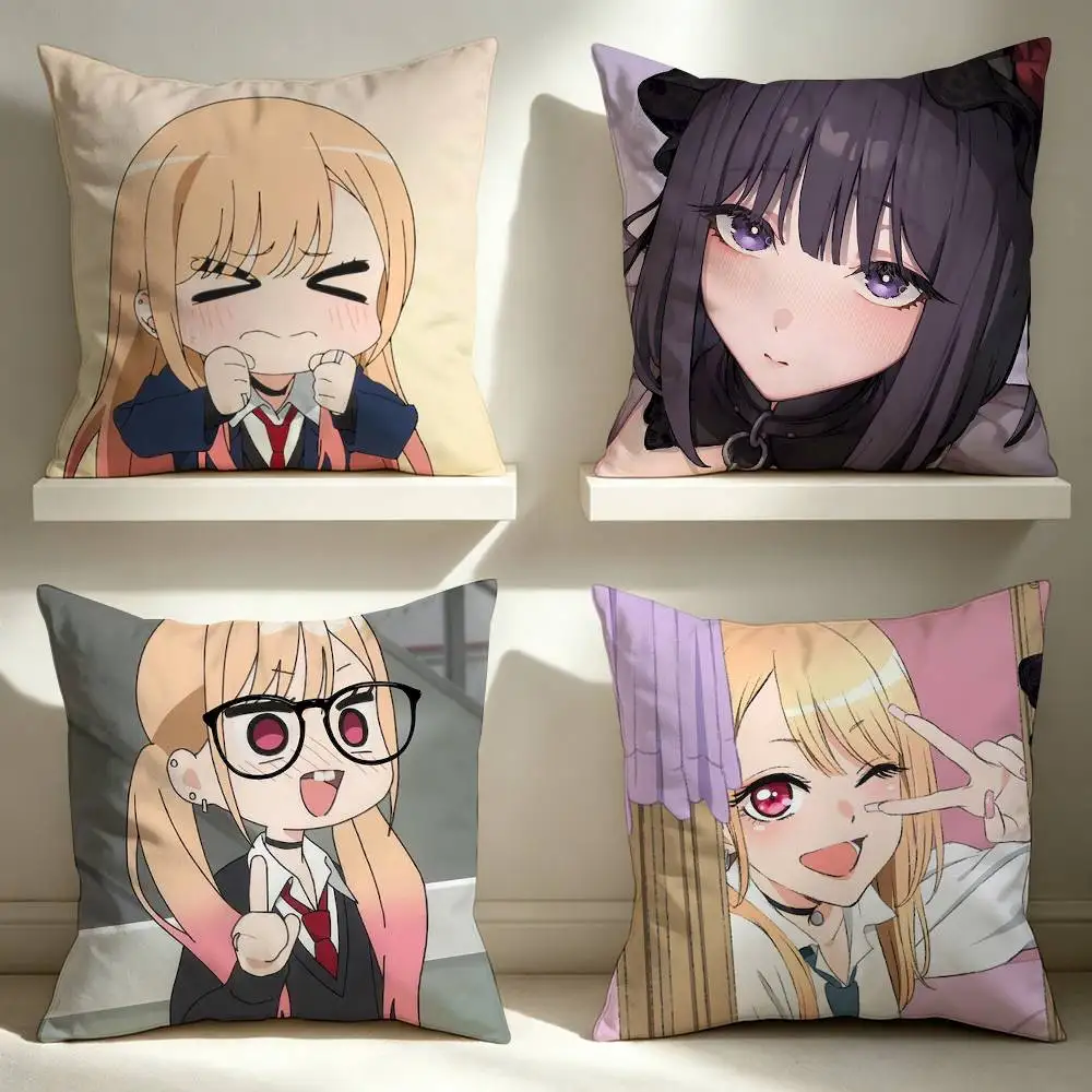 Top-selling My Dress-Up Darling  Double-Sided Printed Cushion Cover Bedroom Bedside Sofa Pillow Case