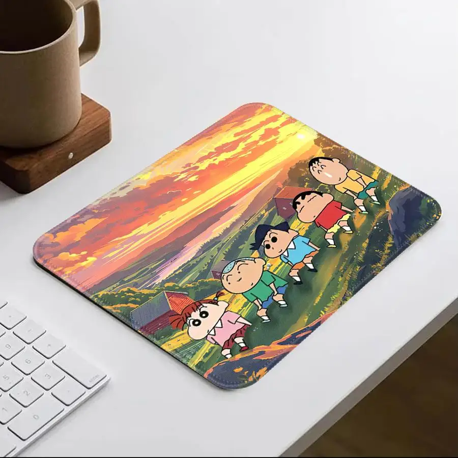 

Shin-chans Friends Mouse Pad Desk accessories Game Console Pad Keyboard Mouse Pad office Pad Computer Laptop Pad rubber