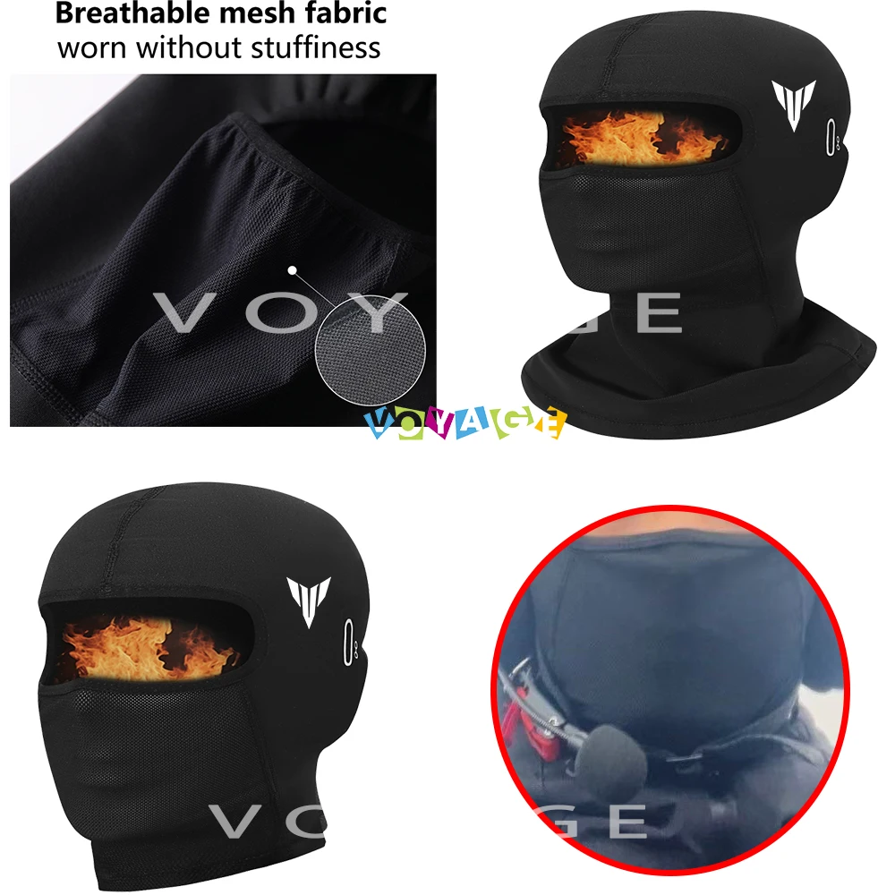 

Logo For Yamaha MT MT-03 MT-07 MT-09 Motorcycle Balaclava Neck Full Face Mask Windproof Dustproof Face Shield Accessories