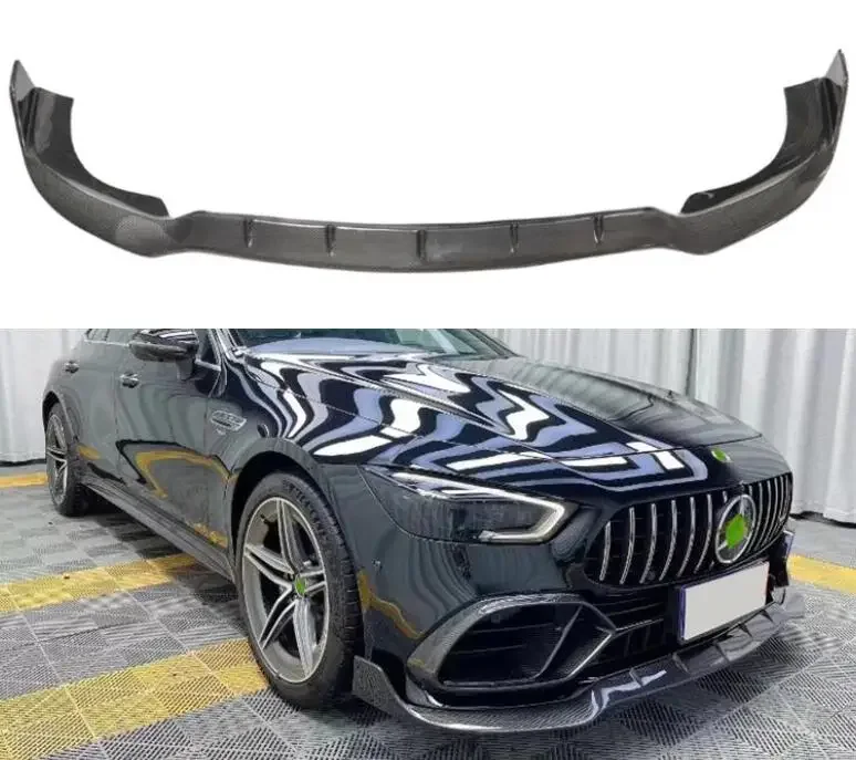 

Carbon Fiber Front Bumper Lip Spoiler Splitters diffuser Side Skirts Fog light Cover For Mercedes Benz AMG GT50 GT53 GT63 2019+