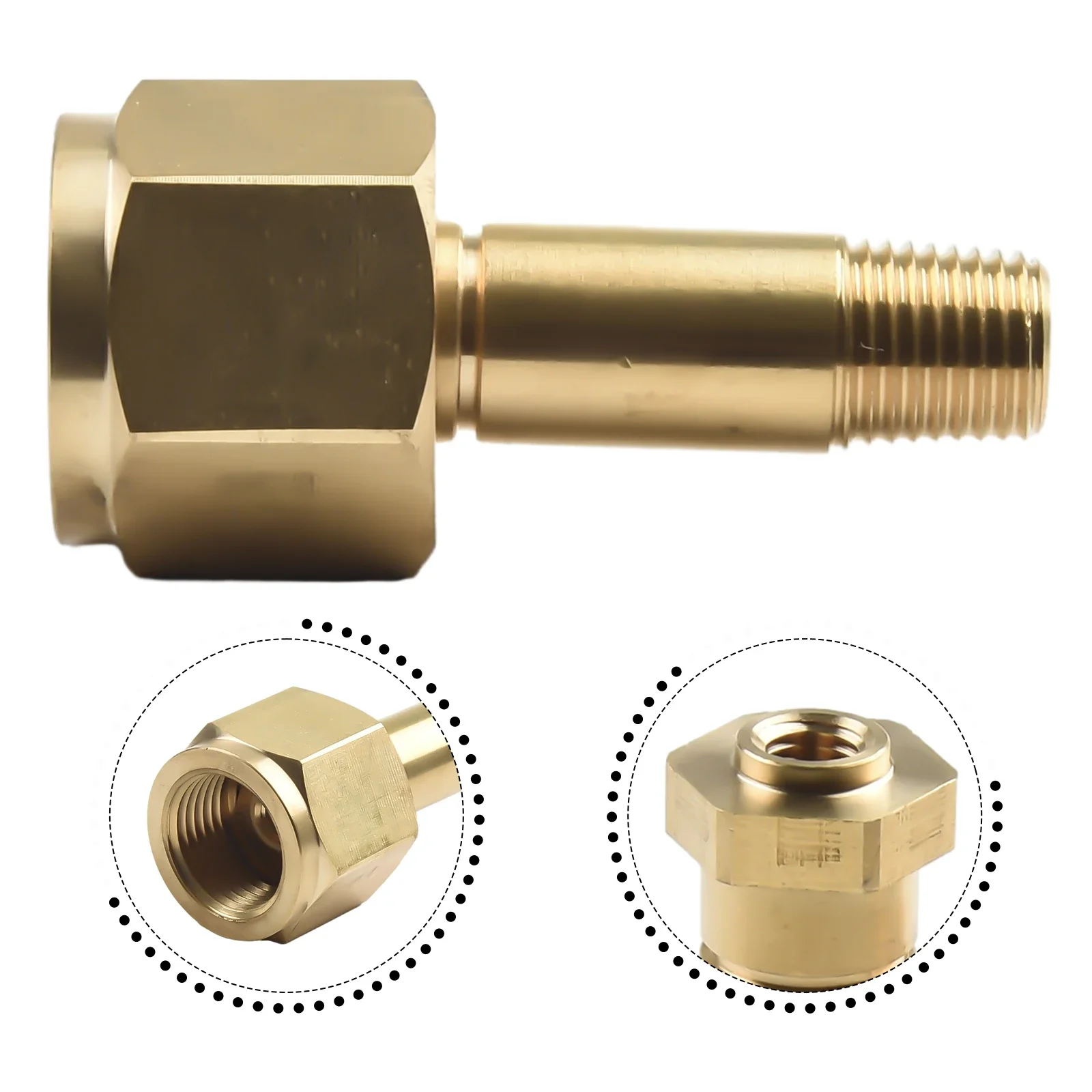 

Joint Regulator Inlet Nuts Quick Change Regulator .830-14 2" Long Inlet Nut With Washer NUT - Brass Brand New