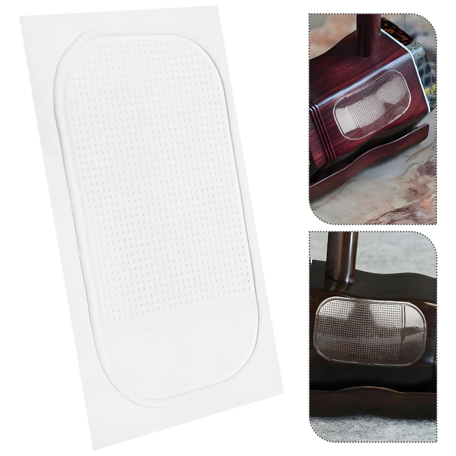 

Non-slip Mat Anti Strips Musical Instrument Transparent Silica Gel Anti-slip Grip Pads for Furniture