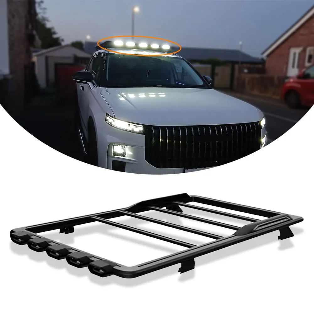 Auto Parts Roof Luggage Rack for JAECOO 7 Top Luggage Rack With Led