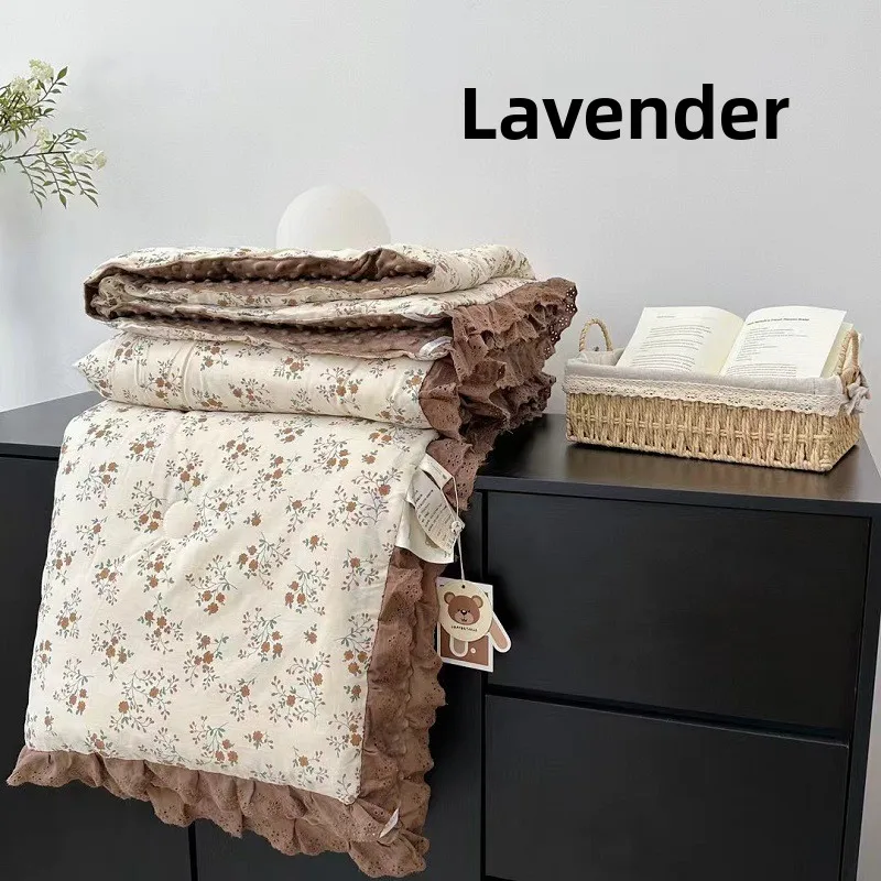 

Autumn Winter New Sle Flower One Side Cotton One Side Fce Soy Fiber Duvet hine Waable Double Size Bean Bean Duvet