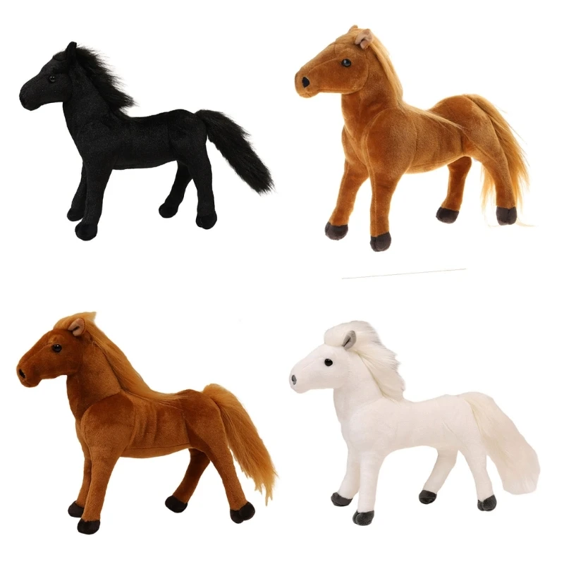 

Horses Plush Kids Toy Stuffed Horses for Office Home Decors