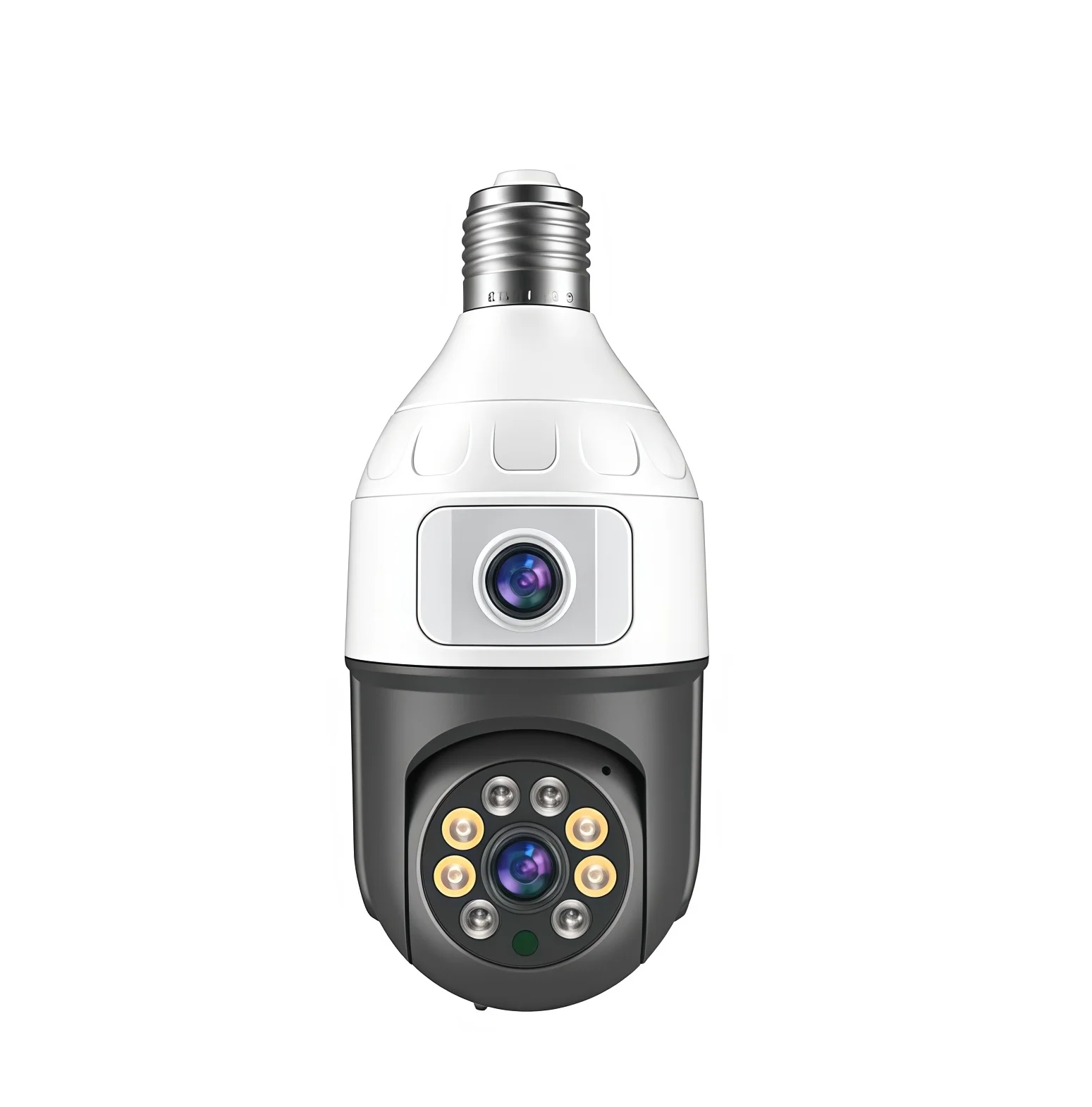 4MP لمبة E27 عدسة مزدوجة 360 داخلي كاميرا مراقبة الطفل المنزل الذكية Ip CCTV للرؤية الليلية فيديو Onvif واي فاي كاميرا مراقبة Icsee