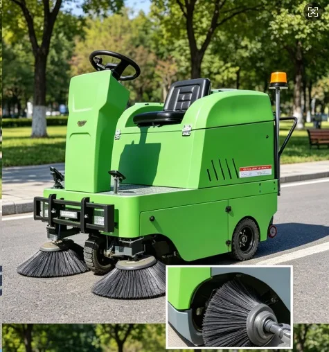 

Electric Driving Sweeper 8000m²/h Capacity 1250mm Wide Path Industrial Vacuum Sweeper