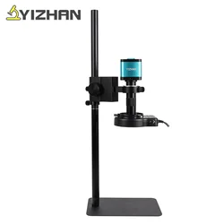 YIZHAN HDMI USB VGA Video Microscope For Electronics 13/38/48MP Industrial Camera 4K/2 K 150X Zoom C-Mount Lens 58cm Bracket