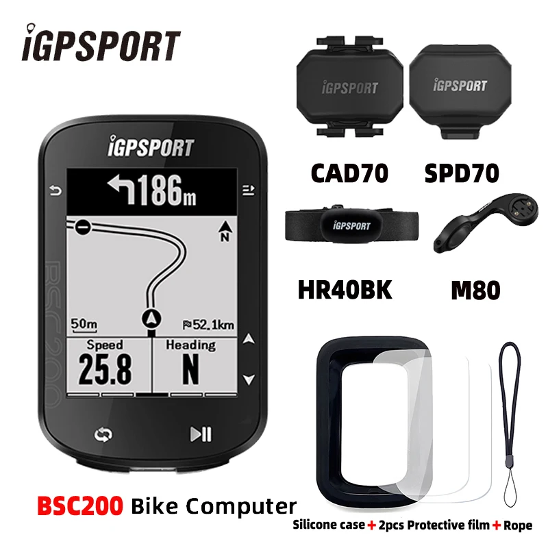 IGPSPORT BSC200 Bike GPS Computer Bike Computer Blue ANT 2.6 Inch Waterproof Wireless Bike Stopwatch Computer Power Meter